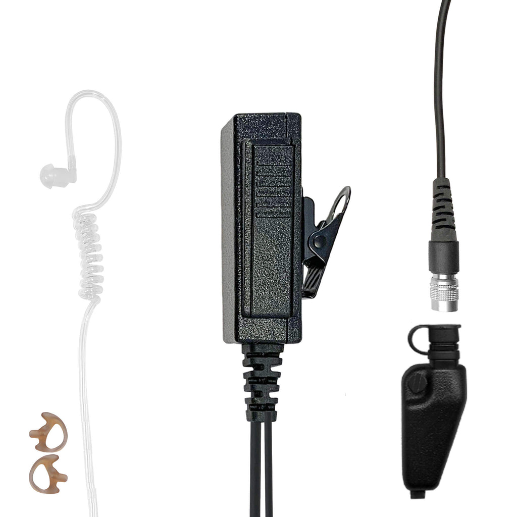 Mic & Earpiece Radio Kit - Quick Disconnect Kenwood Multi-Pin TK & NX Series NX-200, NX-210, NX-300, NX410, NX-411, NX-3200, NX3300, NX-5200, NX-5300, NX-5400, TK-190, TK-2140, TK-2180, TK-280, TK-290, TK-3140, TK-3148, TK-3180, TK-380, TK-385, TK-390, TK-480, TK-481, TK-5210, TK-5220, TK-5310, TK-5320, TK-5400 & More. Comm Gear Supply CGS LT11SR