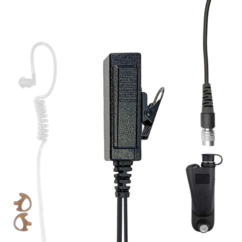 Mic & Earpiece Radio Kit - Quick Disconnect Motorola: APX (Apex) Series, XPR Series, SRX2200, & More Comm Gear Supply CGS LT34SR