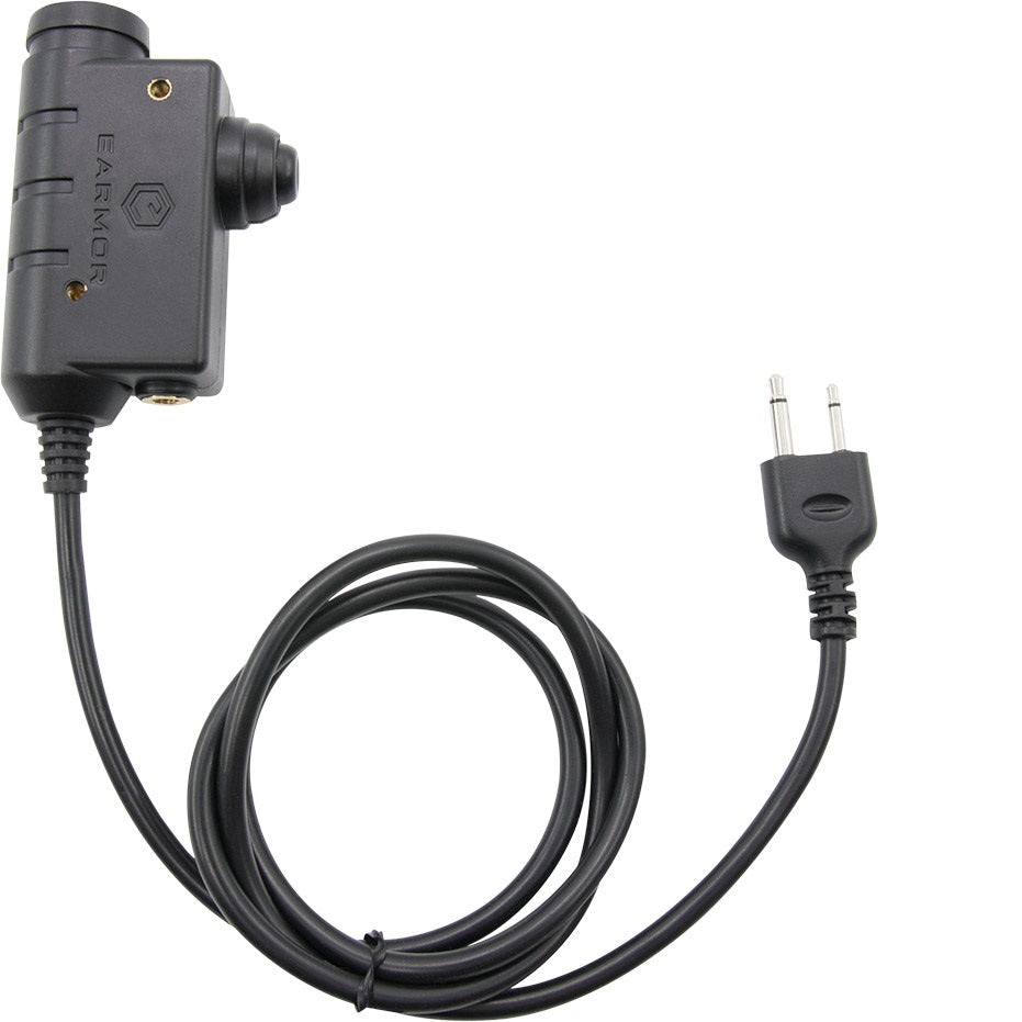 earmor M51-IC: Tactical Headset Push To Talk(PTT) Adapter for icom 2 pin radios Comm Gear Supply CGS