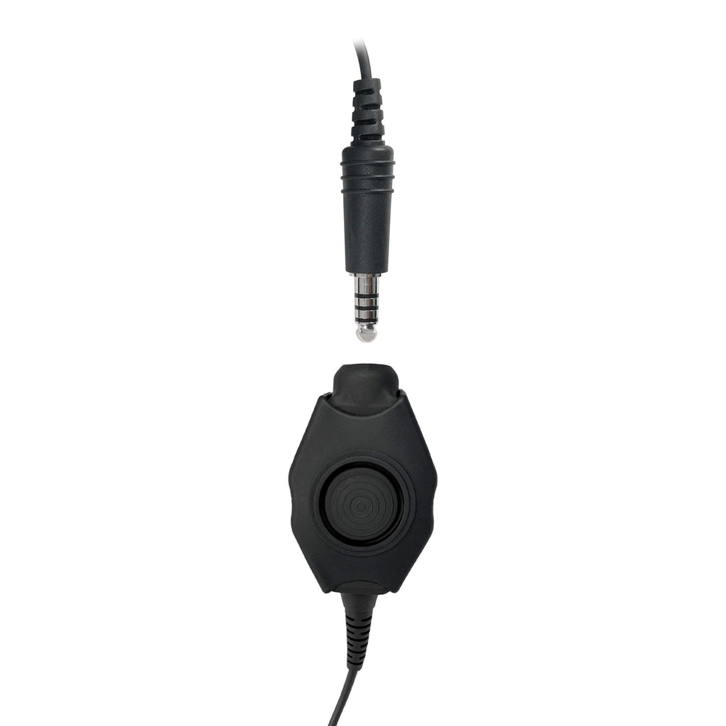 Tactical Radio Headset w/ Active Hearing Protection - PTH-V1-11 Material Comms PolTact Headset & Push To Talk(PTT) Adapter For Kenwood: NX-200, NX-210, NX-300, NX410, NX-411, NX-3200, NX3300, NX-5200, NX-5300, NX-5400, TK-190, TK-2140, TK-2180, TK-280, TK-290, TK-3140, TK-3148, TK-3180, TK-380, TK-385, TK-390, TK-480, TK-481, TK-5210, TK-5220, TK-5310, TK-5320, TK-5400 Comm Gear Supply CGS