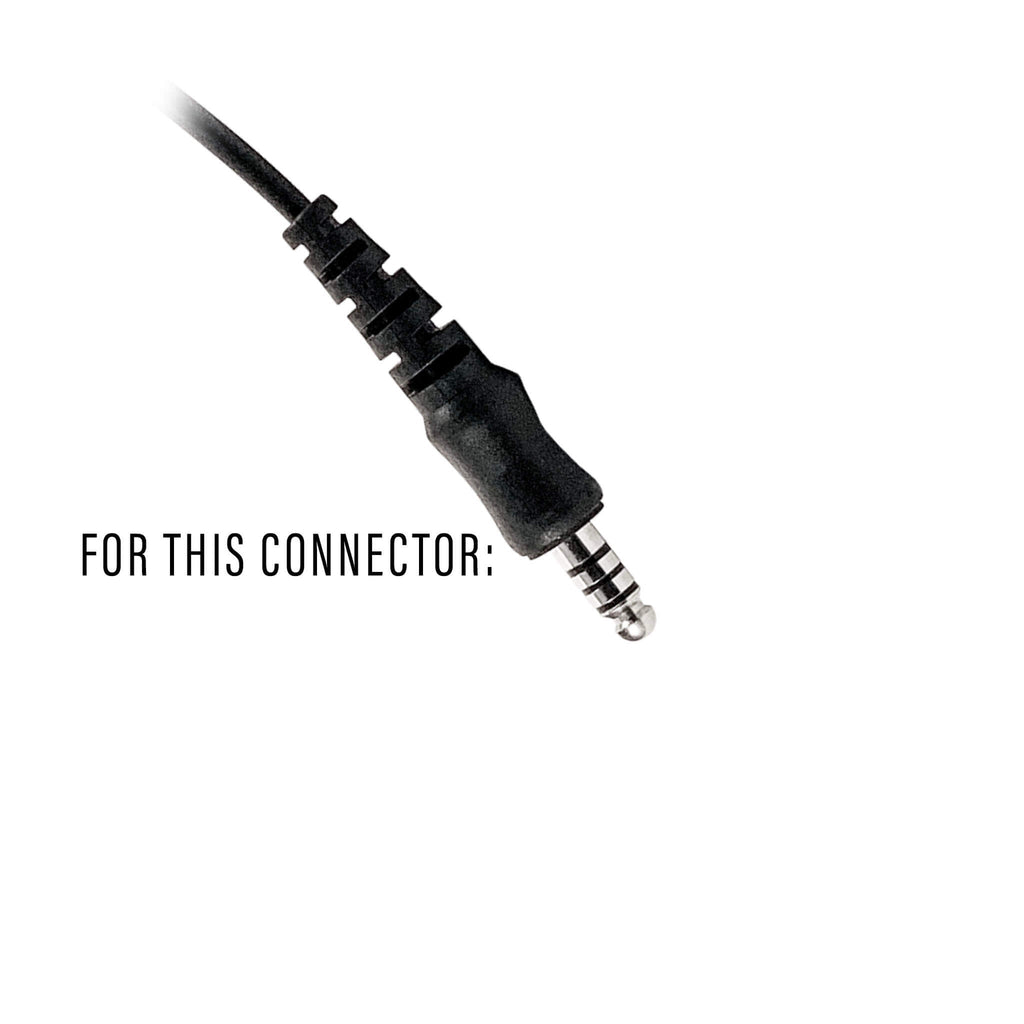 nxc-23rr-a Tactical Radio amplified Connector Cable & Push To Talk Adapter for Headset: NATO/Military Wiring, Gentex, Ops-Core AMP, OTTO, TEA, David Clark, MSA Sordin, Military Helicopter and Any Headset using Dynamic Microphone EF Johnson: All 51, 5000, 5100, 7700, 8100 Series, Ascend, VP Viking Series: VP400, VP600, VP900 Comm Gear Supply CGS