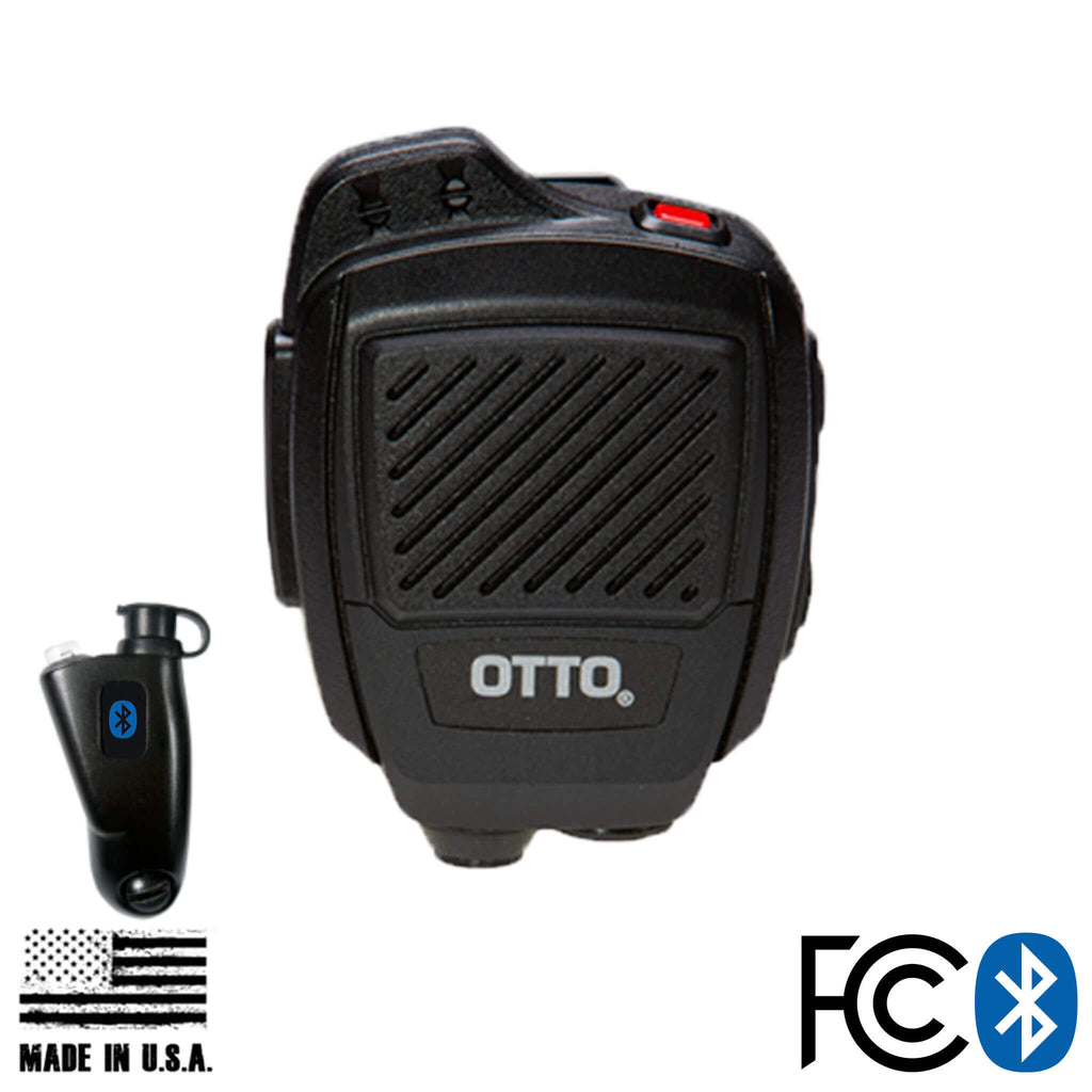 V2-R2BT53133-A Bluetooth OTTO USA Made Speaker Mic & Adapter For Motorola: HT750/1250/1550, MTX850/950/960/8250/9250, PR860 & More Comm Gear Supply CGS