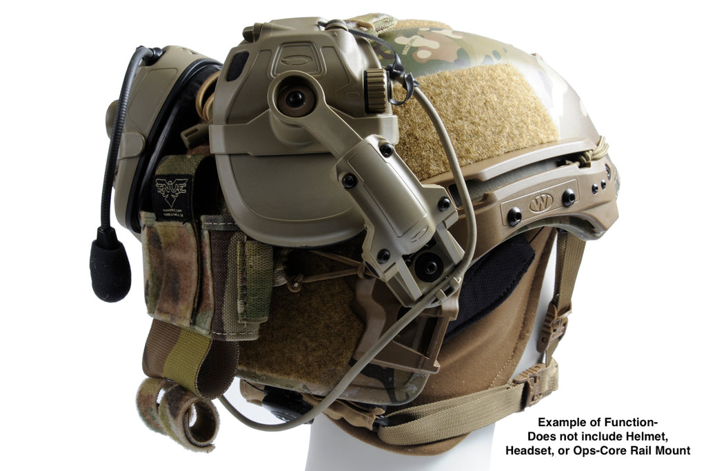 HLM-PLT: Platform Adapter to attach AMP Ops-Core Rail Mounts to Team Wendy Helmets w/ EXFIL Rail System