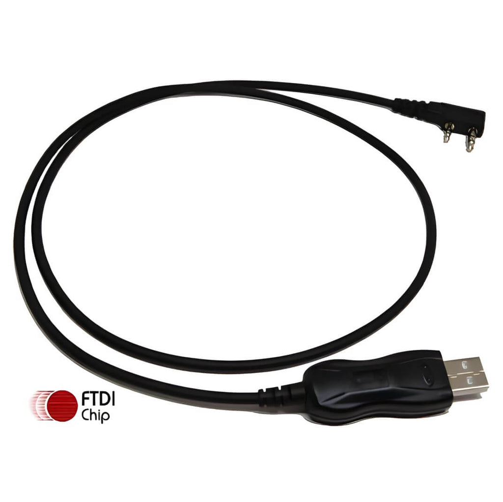 Programming Cable for BTECH, BaoFeng, Kenwood, and AnyTone Radio BaoFeng UV-5Rs, UV-82s, BF-F8HP, UV-5X3, UV-82HP and more! Works with the BaoFeng and Kenwood portable radios requiring the 2-pin KPG-22 Comm Gear Supply CGS