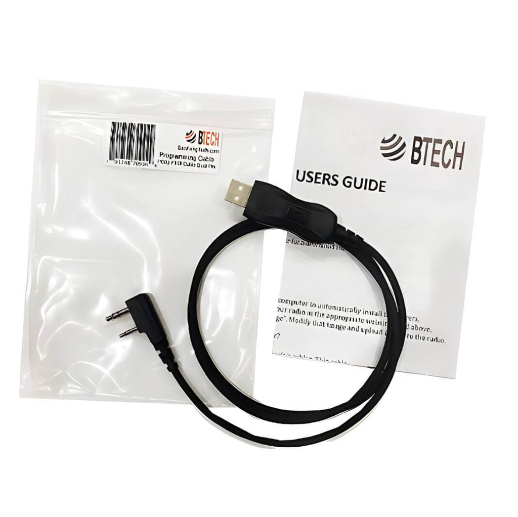 P/N: PC03: Programming Cable for BTECH, BaoFeng, Kenwood, and AnyTone Radio BaoFeng UV-5Rs, UV-82s, BF-F8HP, UV-5X3, UV-82HP and more! Works with the BaoFeng and Kenwood portable radios requiring the 2-pin KPG-22 Comm Gear Supply CGS