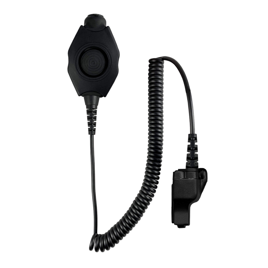 Tactical Radio Helmet Headset w/ Active Hearing Protection - PTH-V2-23 Material Comms PolTact Headset & Push To Talk(PTT) For Tactical Radio Headset w/ Active Hearing Protection - Motorola: XTS1500, XTS2500, XTS3000, XTS3500, XTS5000, HT1000, JT1000, MT2000, MTS2000, MTX838, MTX900, MTX8000, MTX9000, PR1500 Comm Gear