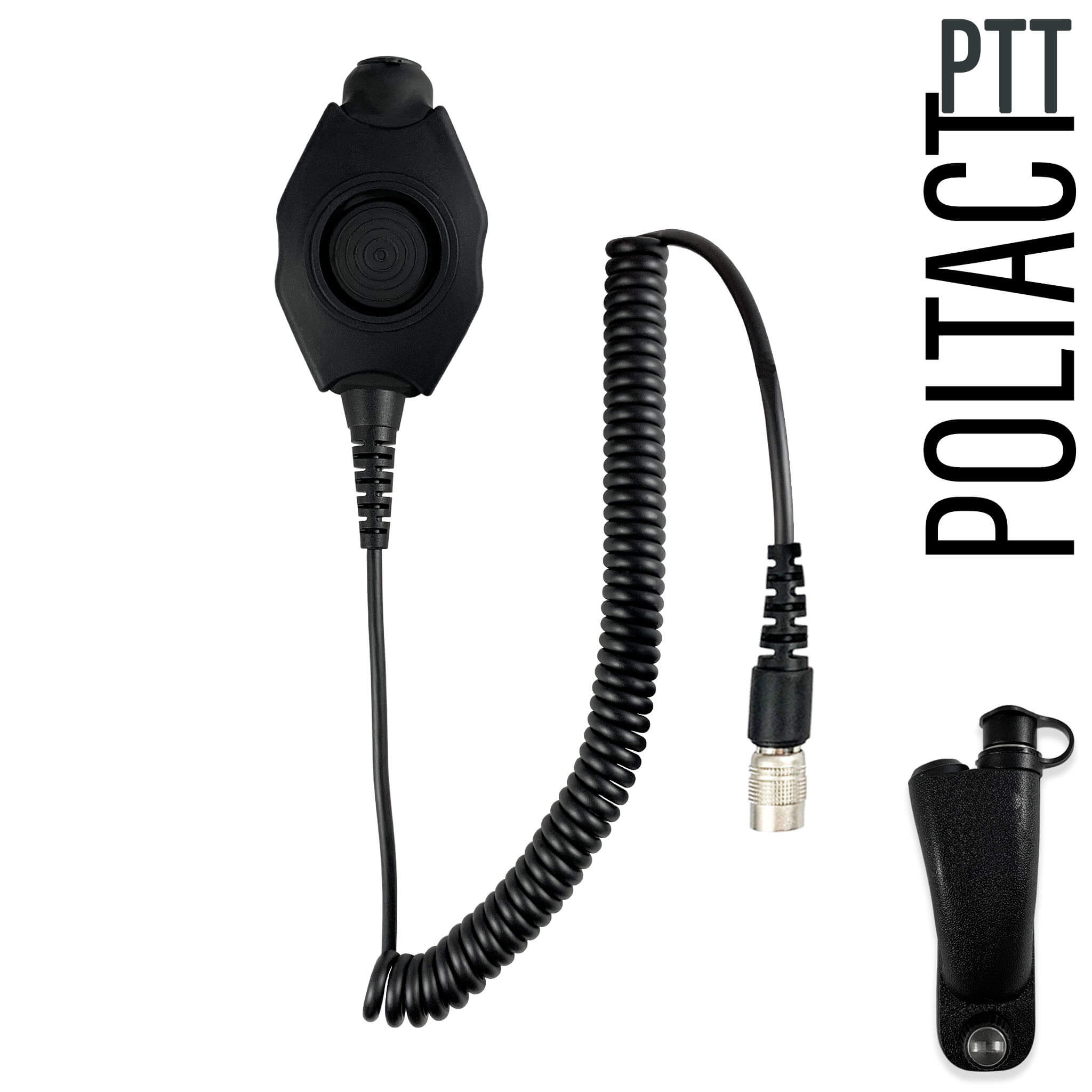 Tactical Radio Adapter/PTT for Headset w/ Quick Disconnect(Hirose