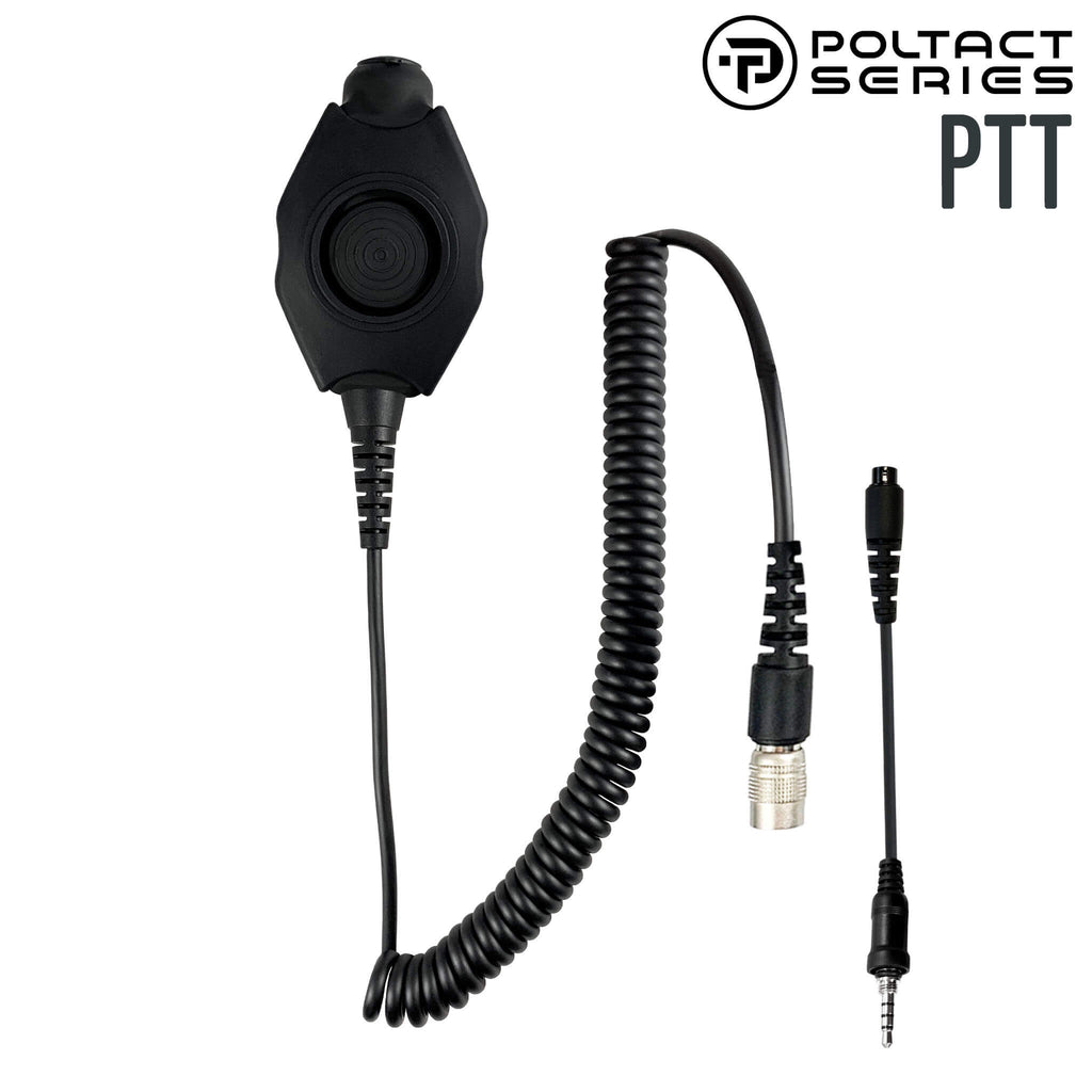 Tactical Radio Adapter/PTT for Headset(Hirose Adapter System): NATO/Military Wiring, Gentex, Ops-Core, OTTO, Select Peltor Models, Savox, Sordin, Helicopter - Quick Disconnect Vertex Standard, Yaesu, Horizon, Icom & Vertex 1 Pin Twist On Connector: Vertex Standard VX-6R VX-7R Horizon HX210 HS400IS HX380 HX40 HX870 Marine, Icom IC-4300 IC-M25 FT207R, Motorola EVX-S24 PT-PTTV1-42RR-N Comm Gear Supply CGS