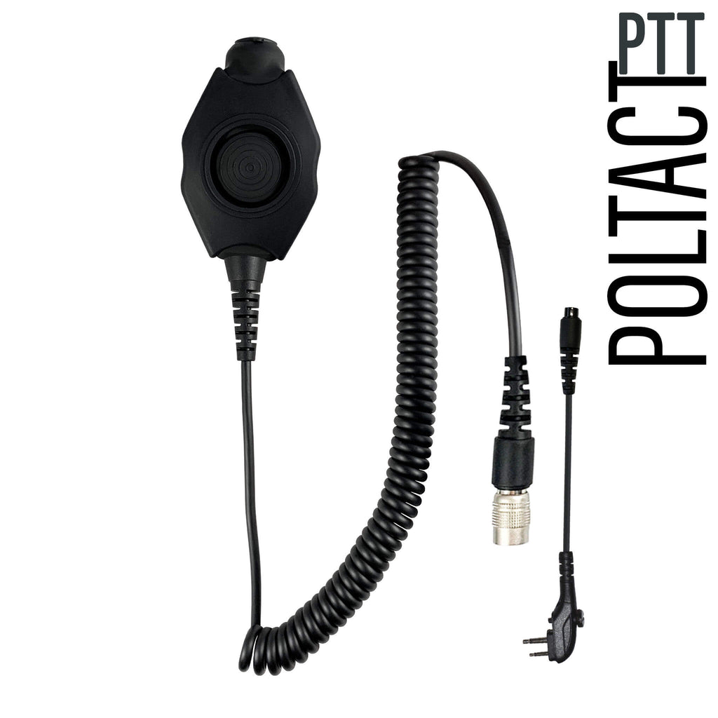 Tactical Radio Adapter/PTT for Headset(Hirose Adapter System): NATO/Military Wiring, Gentex, Savox, Sordin, Ops-Core, OTTO, Select Peltor Models, Helicopter - Quick Disconnect PT-PTTV1-H3RR-N: Tactical/Military Grade Quick Disconnect Push To Talk(PTT) Adapter For Hytera: 2 Pin Connector w/ Security Screw PD-501, PD-562, TC-500, TC-508, TC-518, TC-580, TC-600, TC-610, TC-620, TC-700, TC-700EX/Plus, TC-850, TC-900, TC-1600, TC-2100, TC-3000, TC-3600, BD5 Series, & PD4 Comm Gear Supply CGS