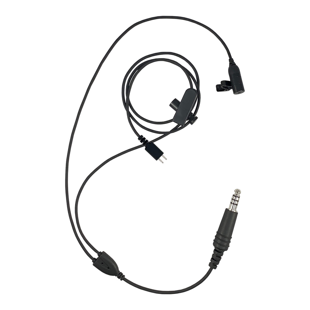 PTM-V3-NX-N: Tactical Low Profile Comms Kit for Ear Pro Headset No Adapter Lo Vis R23 Single Comm Ruggedized Earpiece atlantic signal TCI safariland tecs tactical enforcement communication system Comm Gear Supply CGS