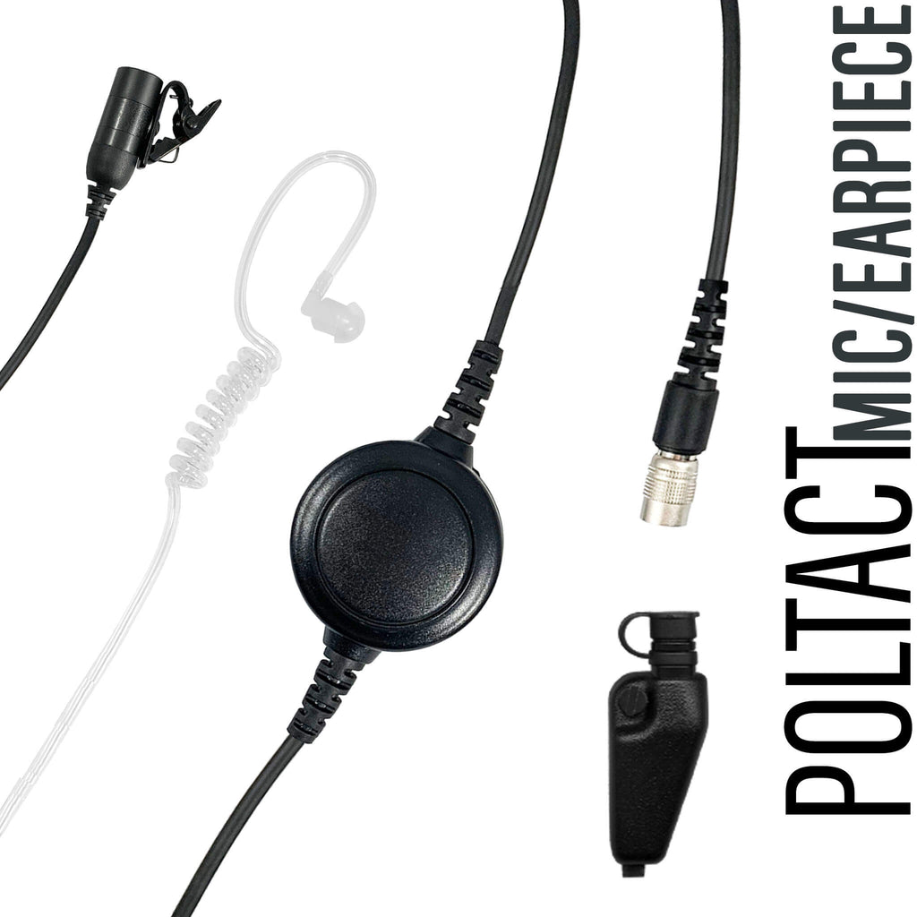 Tactical Mic / Earpiece / PTT Kit - All Kenwood NX-200, NX-210, NX-300, NX410, NX-411, NX-3200, NX3300, NX-5200, NX-5300, NX-5400, TK-190, TK-2140, TK-2180, TK-280, TK-290, TK-3140, TK-3148, TK-3180, TK-380, TK-385, TK-390, TK-480, TK-481, TK-5210, TK-5220, TK-5310, TK-5320, TK-5400 & More  Lo Vis R23 Single Comm Ruggedized Earpiece atlantic signal Comm Gear Supply CGS