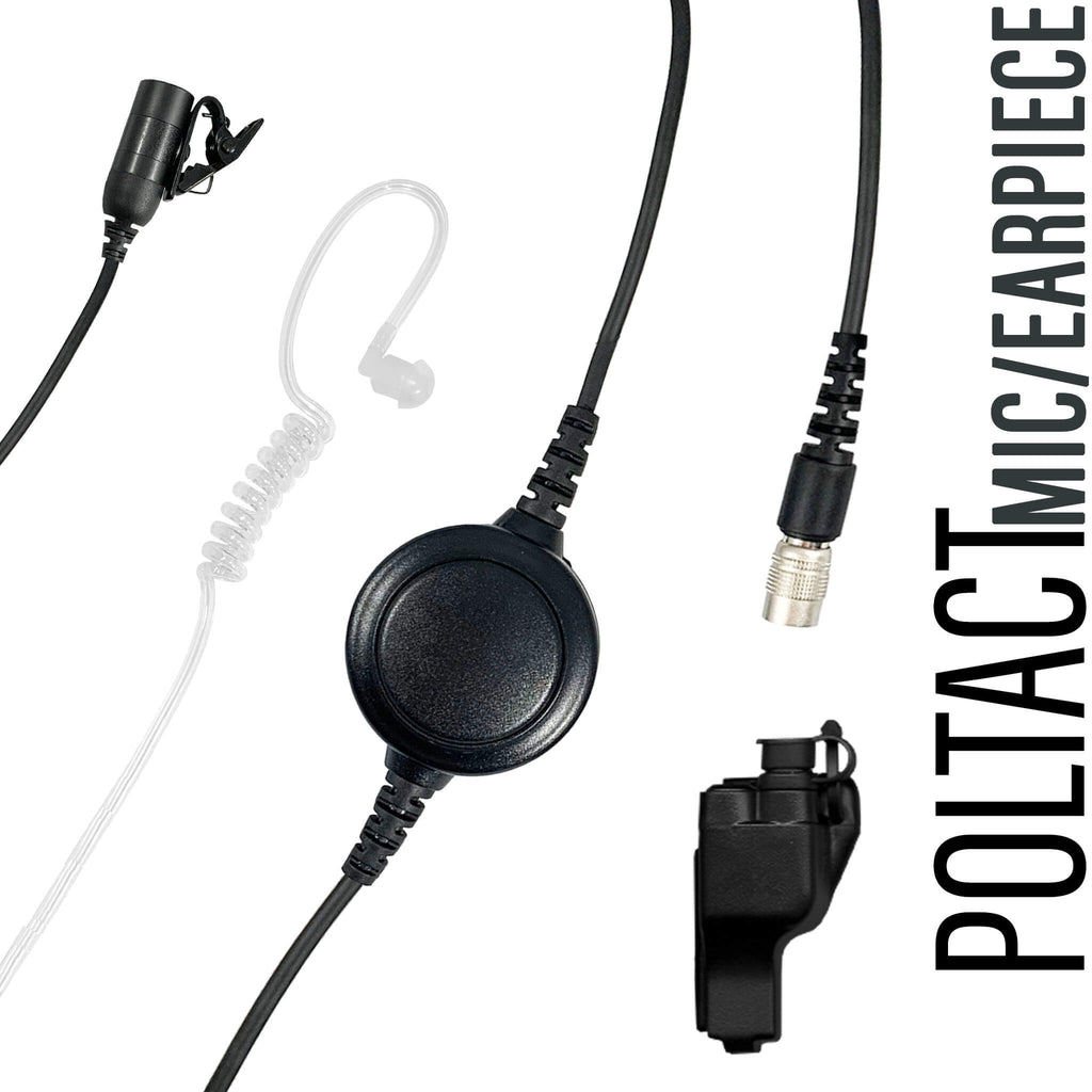 Tactical Mic / Earpiece / PTT Kit - Fits: Motorola XTS Series, HT/JT1000, MT/MTS2000, MTX838/900/8000/9000, PR1500 & More Lo Vis R23 Single Comm Ruggedized Earpiece atlantic signal Comm Gear Supply CGS