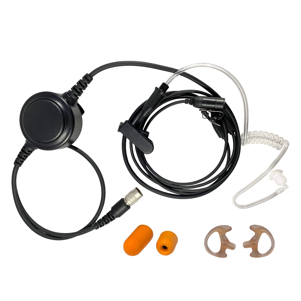 Tactical Mic / Earpiece / PTT Kit - Fits: Motorola XTS Series, HT/JT1000, MT/MTS2000, MTX838/900/8000/9000, PR1500 & More Lo Vis R23 Single Comm Ruggedized Earpiece atlantic signal Comm Gear Supply CGS