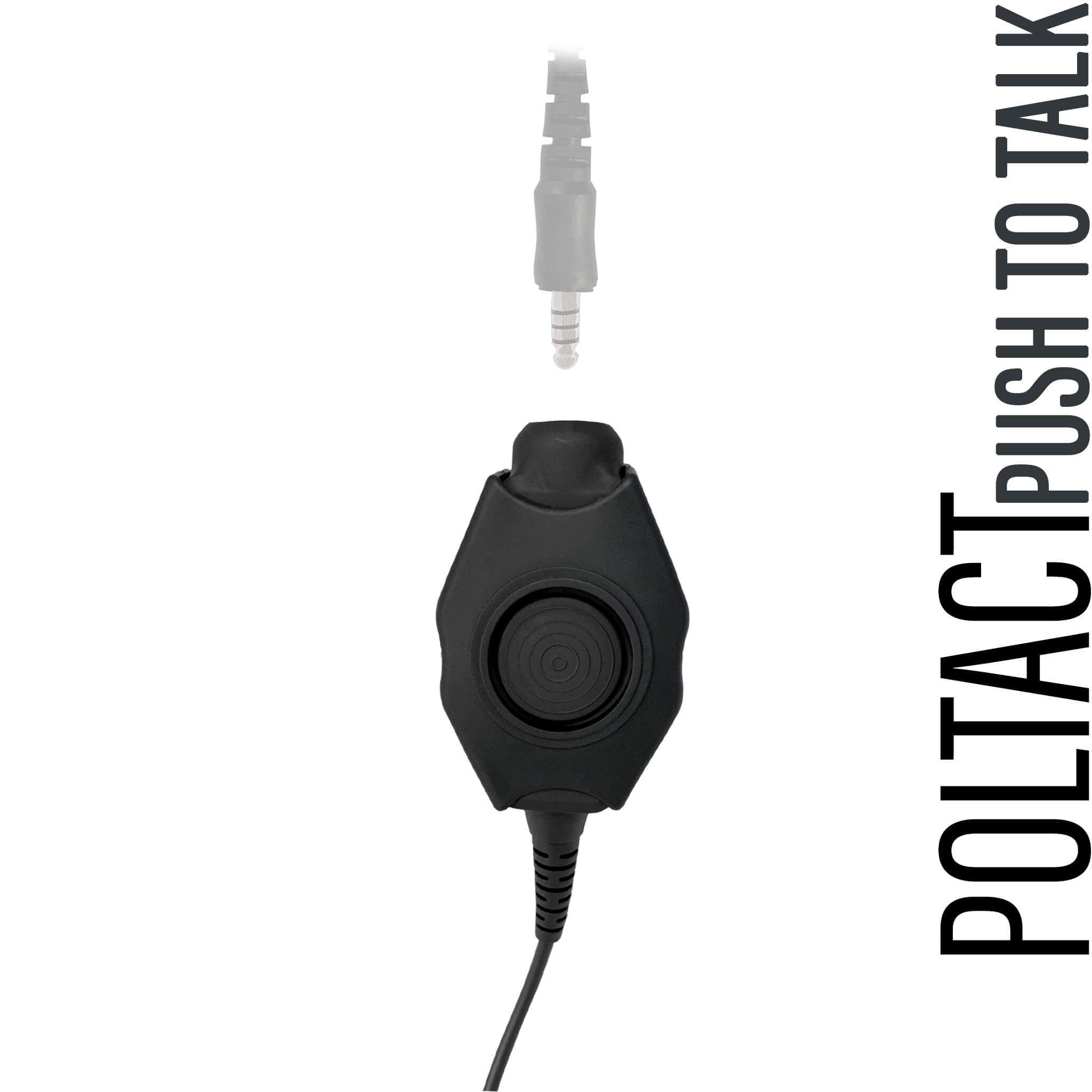 Tactical Radio Adapter/PTT for Headset: US/Civilian/