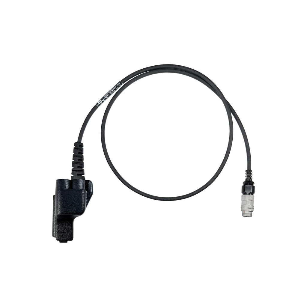 SCU-FL018-EF: 3M Peltor radio cable for the SCU-300, compatible with EF Johnson: 5000, 5100, 8100, 51SL ES, 51 Fire ES, 51SL ES, 51LT ES, 7700, Ascend, AN/PRC127EFJ, VP400, VP600, VP900  Comm Gear Supply CGS