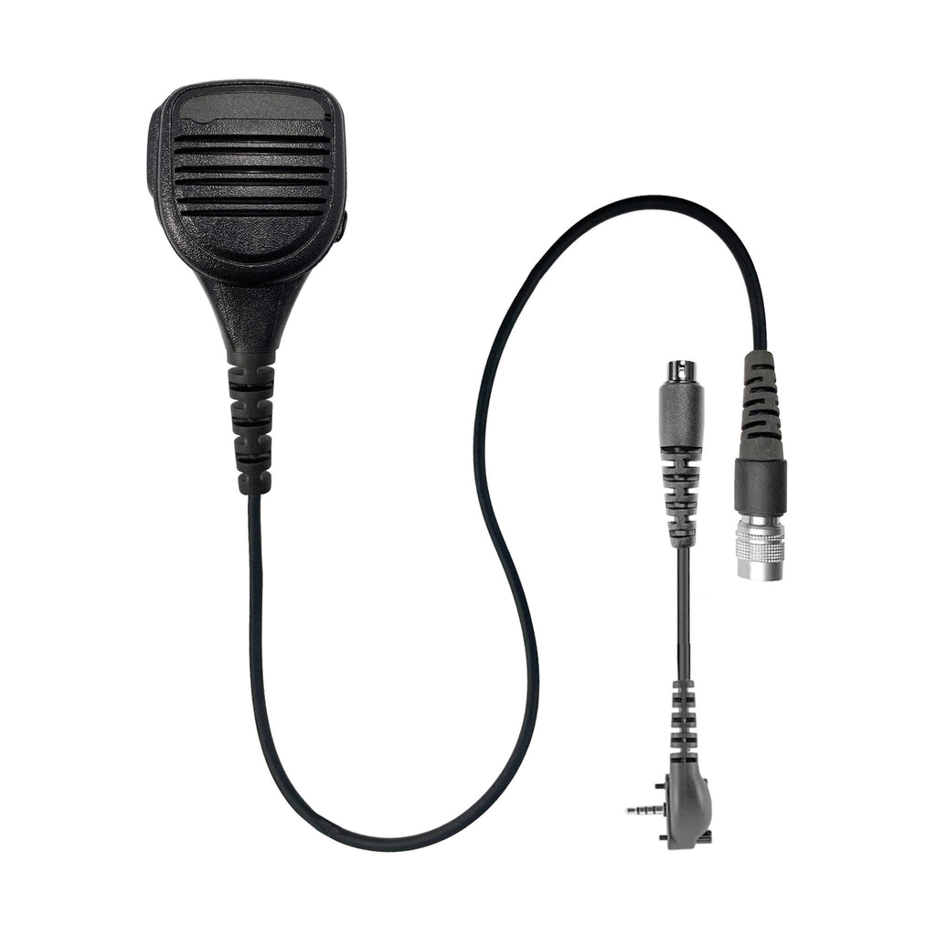 SM-V2-22SR: Straight wire Cable Shoulder/Chest Microphone for Vertex VX10, VX110, VX130, VX160, VX180, VX210, VX230, VX231, VX260, VX261, VX264, VX300, VX350, VX351, VX354, VX427, VX400, VX410, VX420, VX427, VX450, VX451, VX454, VX459, eVX261, eVX531, eVX534, eVX539, BC95 Comm Gear Supply CGS