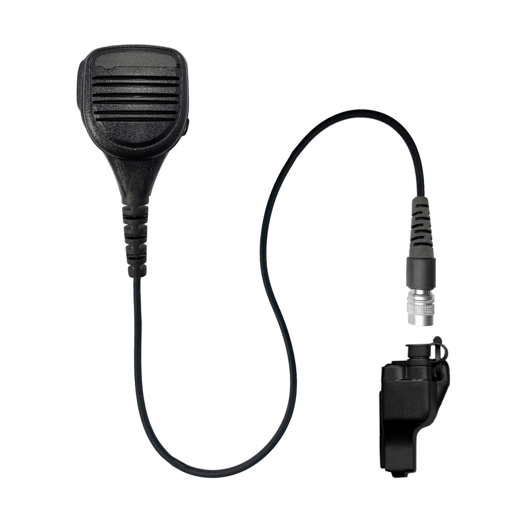 SM-V2-23SR: Straight wire Cable Shoulder/Chest Microphone for Motorola XTS1500, XTS2500, XTS3000, XTS3500, XTS5000, HT1000, JT1000, MT2000, MTS2000, MTX838, MTX900, MTX8000, MTX9000, PR1500 Comm Gear Supply CGS