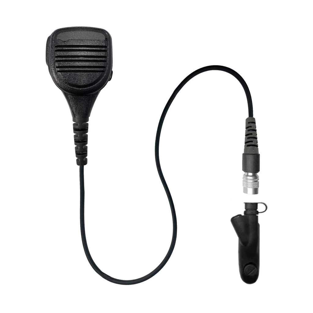 SM-V2-33SR: Straight wire Cable Shoulder/Chest Microphone for Motorola HT750, HT1250, HT1550, MTX850, MTX950, MTX960, MTX8250, MTX9250, PR860 Comm Gear Supply CGS