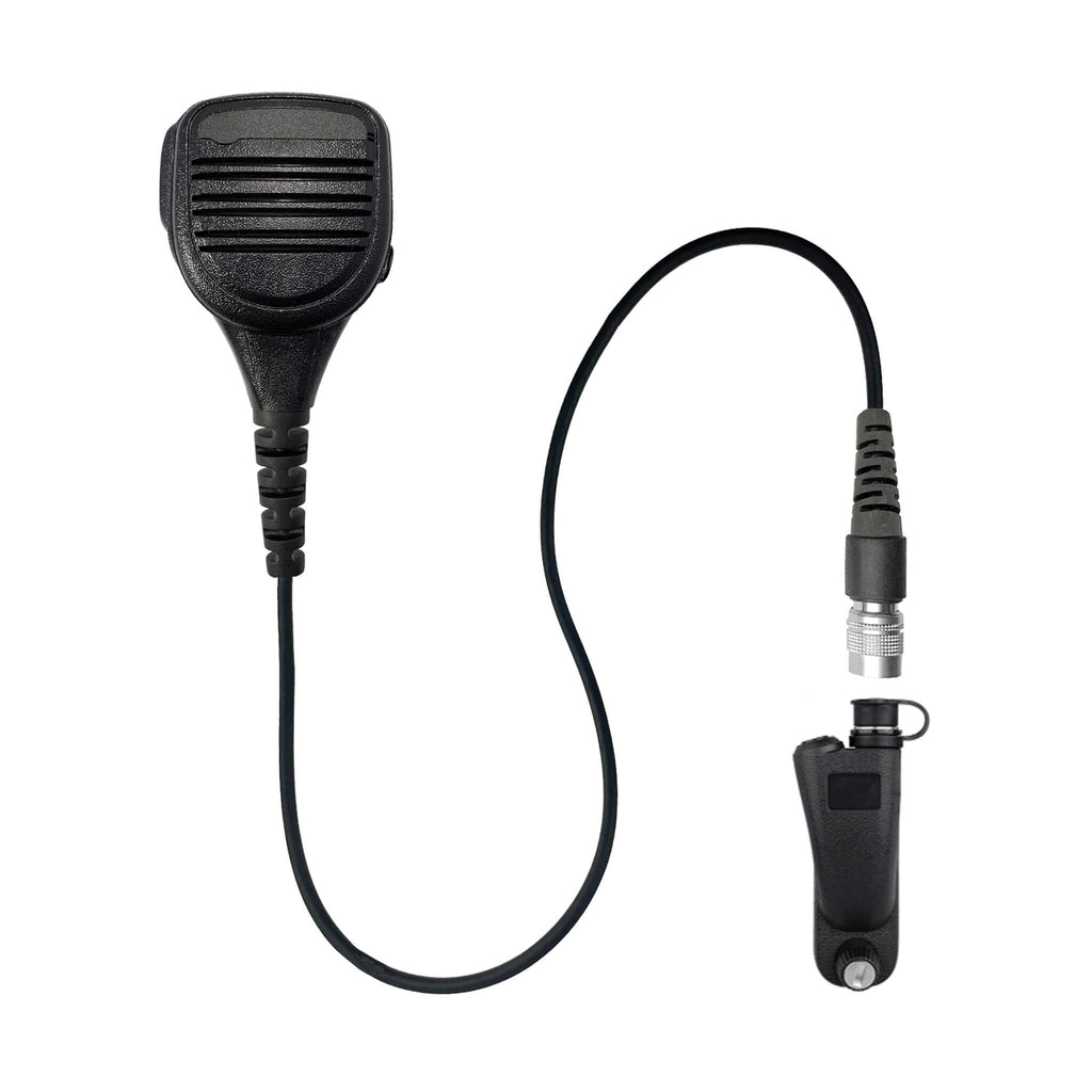 SM-V2-34SR: Straight wire Cable Shoulder/Chest Microphone for Motorola APX900 APX1000 APX2000 APX3000 APX4000 APX5000 APX6000/LI/XE APX7000/L/XE APX8000 SRX2200 XPR6100 XPR6300 XPR6350 XPR6380 XPR6500 XPR6550 PR6580 XPR7350/e XPR7380/e XPR7550/e XPR7580/e DP4400e  Comm Gear Supply CGS