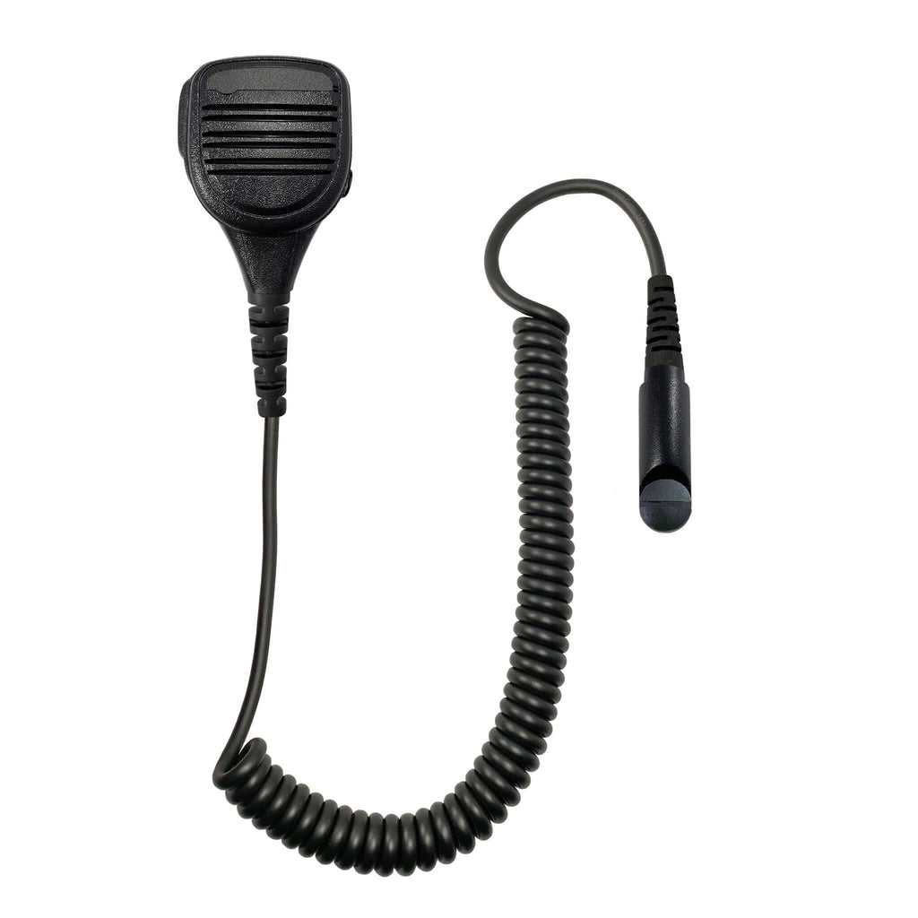SM-V1E-21: IP67 Shoulder/Chest Speaker Microphone w/ Emergency Button. Built for Relm/BK Radio KNG Series: KNG-P150, KNG-P400, KNG-P500, KNG-P800, KNG2-P150, KNG2-P400, KNG2-P500, KNG2-P800 Comm Gear Supply CGS