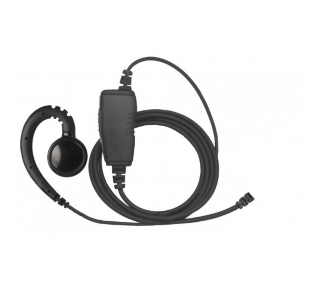 In-Line Mic w/ Large Swivel Ear hook - Motorola: TLK100, SL300, SL3500e, SL500, SL7550e, SL7580e, SL7590 Comm Gear Supply CGS SWVL1W-M14