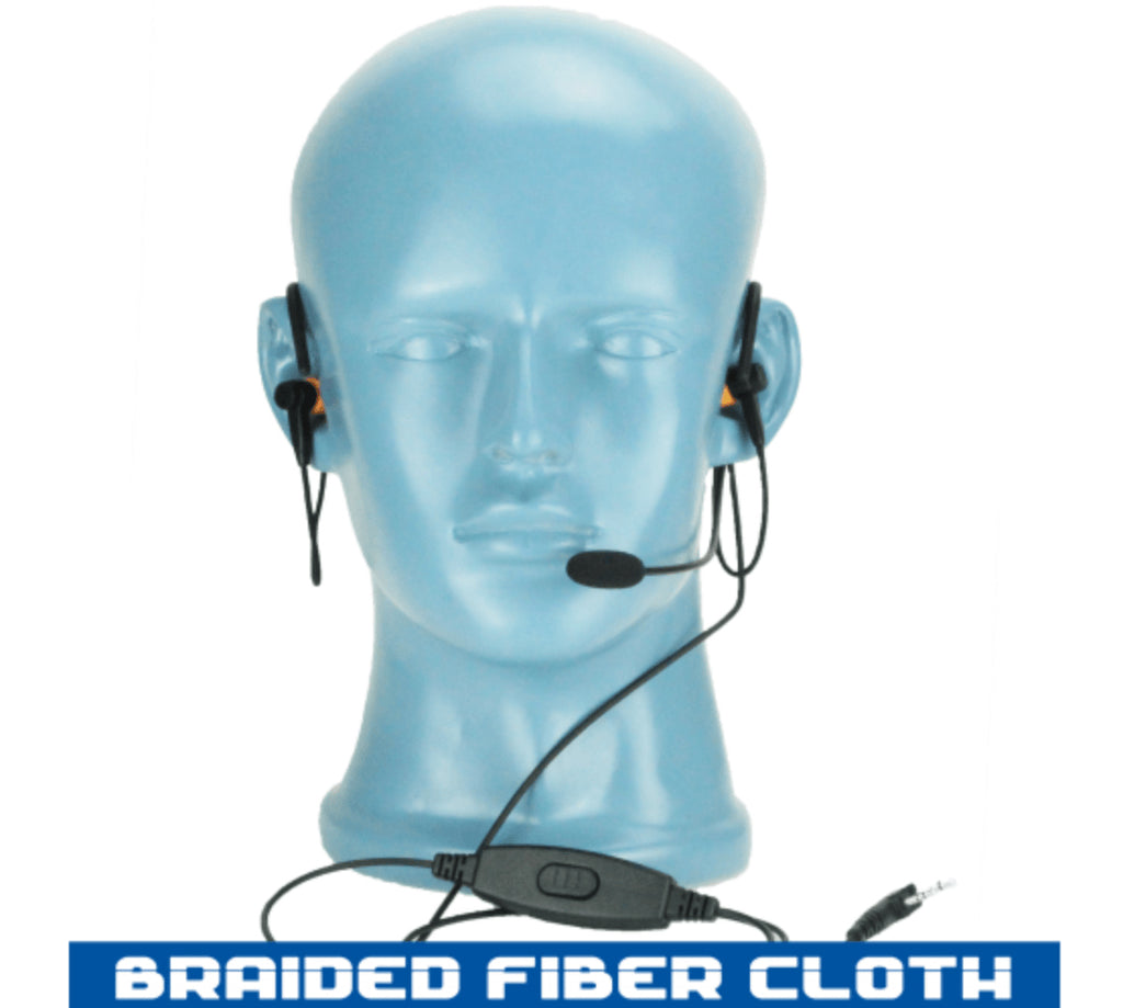 P/N: HSHD+IEF-TBD: Boom Mic Headset w/ In-Ear Ambient Sound Control In-Ear Lightweight - Behind The Head Headset with Knowles Premium Speaker,  Dual In-Ear Noise Attenuation and Dual Ambient Control With Passive Noise Cancelling - Ideal for Live Fire/Sniper Operations Comm Gear Supply CGS