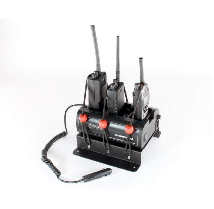 DCK-2 - vehicle mount for 3 bank radio battery charger