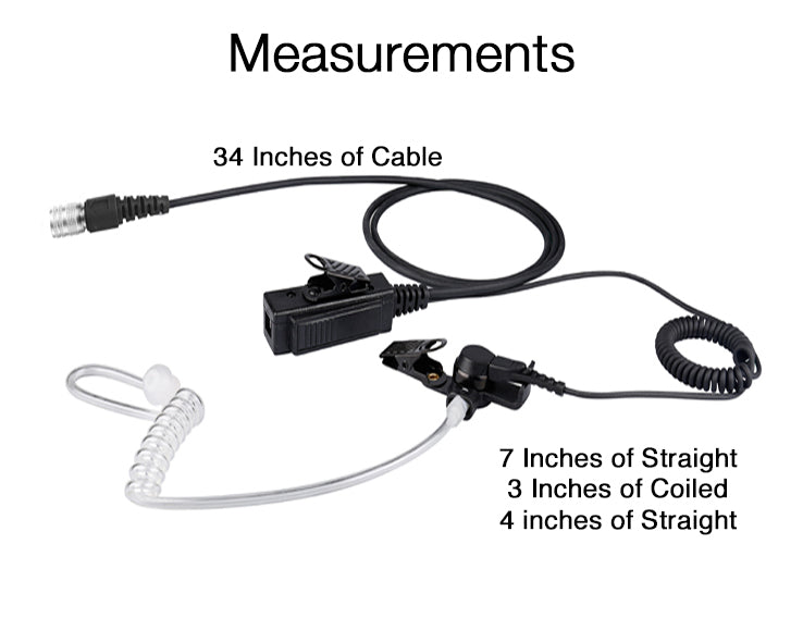 Mic & Earpiece Radio Kit - Harris HPD250 Momentum & More Comm Gear Supply CGS LTH8SR