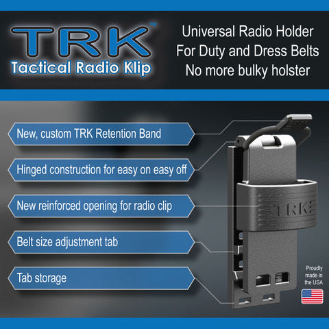 TRK Tactical Radio Klip - Motorola, Kenwood, Harris(L3Harris), Vertex, & More