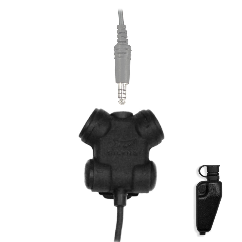 FL4040 silynx u-94 ptt tactical headset, peltor, tci, tea, msa PT0020-B-03 / PT0020-D-03 Tactical/Military Grade Push To Talk(PTT) Adapter For EF Johnson: VP5000, VP5230, VP5330, VP5430, VP6000, VP6230, VP6330, VP6430 quick disconnect hirose quick release