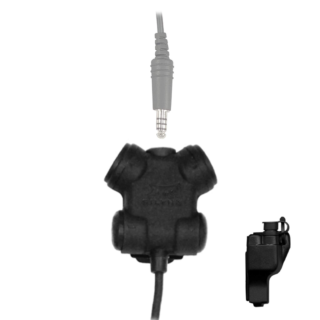 FL4040 silynx u-94 ptt replacement ptt for tactical headset, peltor, tci, tea, msa PT0020-B-03 / PT0020-D-03 Tactical/Military Grade Push To Talk(PTT) Adapter For EF Johnson: All 51, 5000, 5100, 7700, 8100 Series, Ascend, VP Viking Series: VP400, VP600, VP900 & More quick disconnect hirose quick release quick detach
