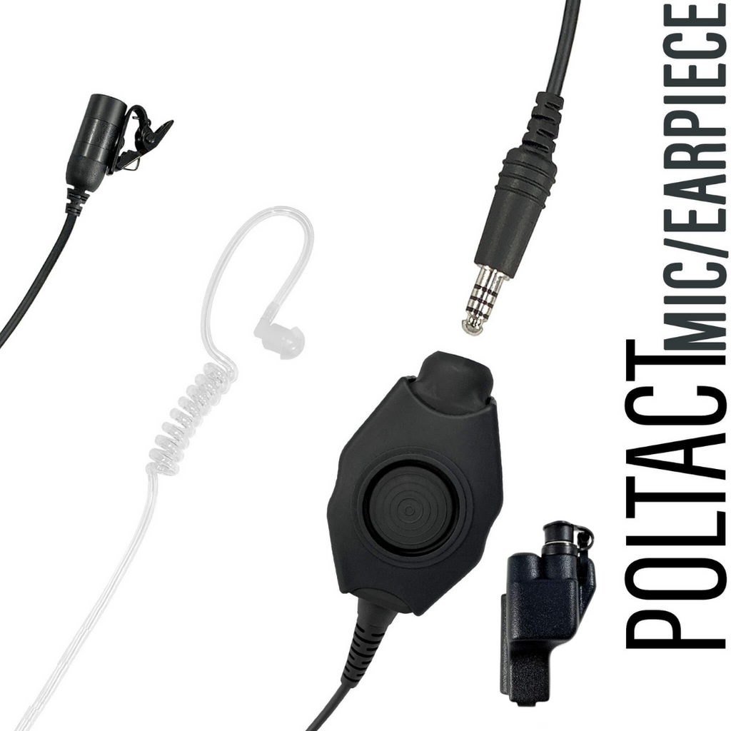 Tactical Mic / Earpiece / PTT Kit - Upgrade Kit Kit, No Adapter Lo Vis R23 Single Comm Ruggedized Earpiece atlantic signal TCI safariland tecs tactical enforcement communication system quick disconnect PTM-V2-NX-23RR: Motorola: XTS Series, HT/JT1000, MT/MTS2000, MTX838/900/8000/9000, PR1500 & More Comm Gear Supply CGS