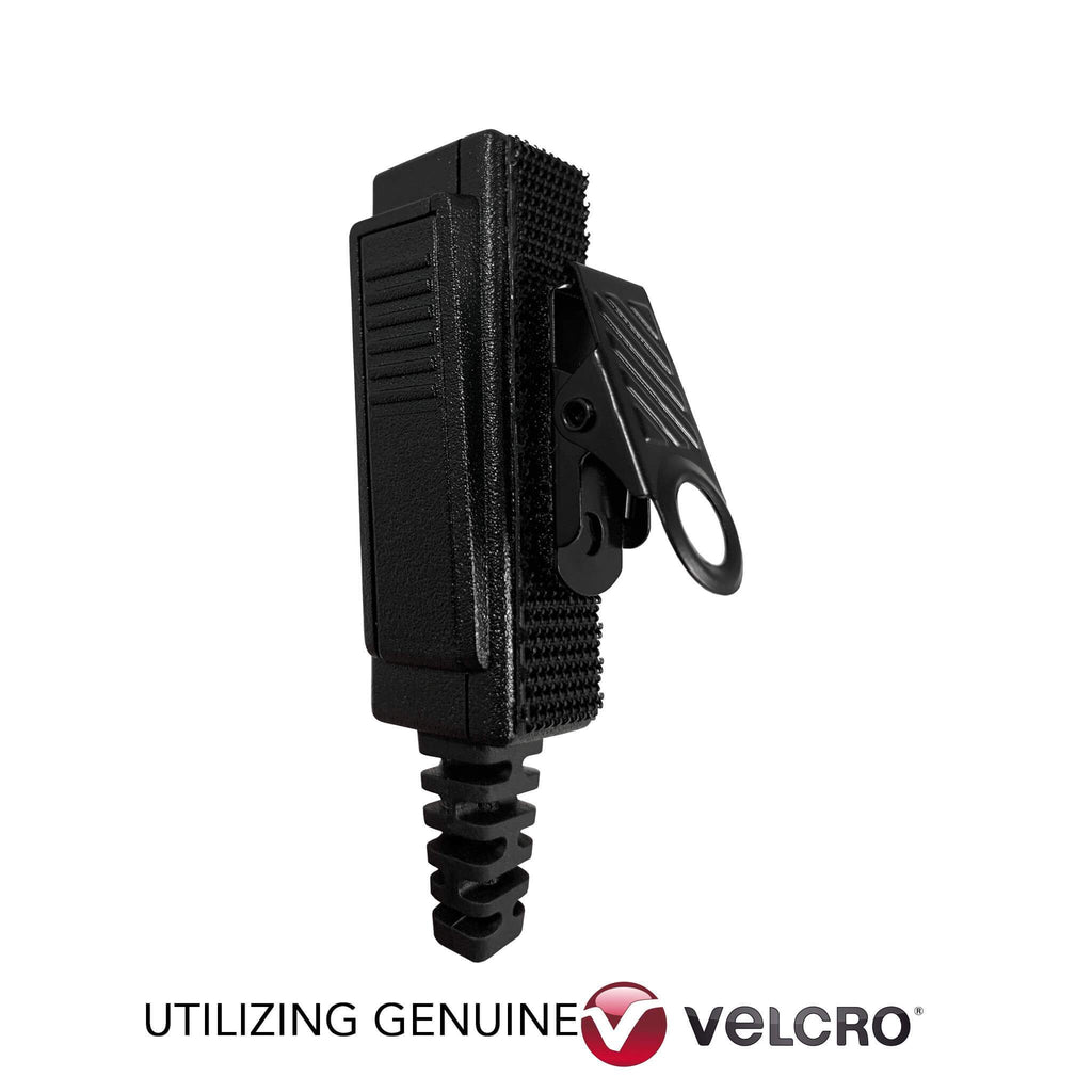 Velcro Mic & Earpiece Radio adapter EF Johnson: VP5000, VP5230, VP5330, VP5430, VP6000, VP6230, VP6330, VP6430 & More Comm Gear Supply CGS