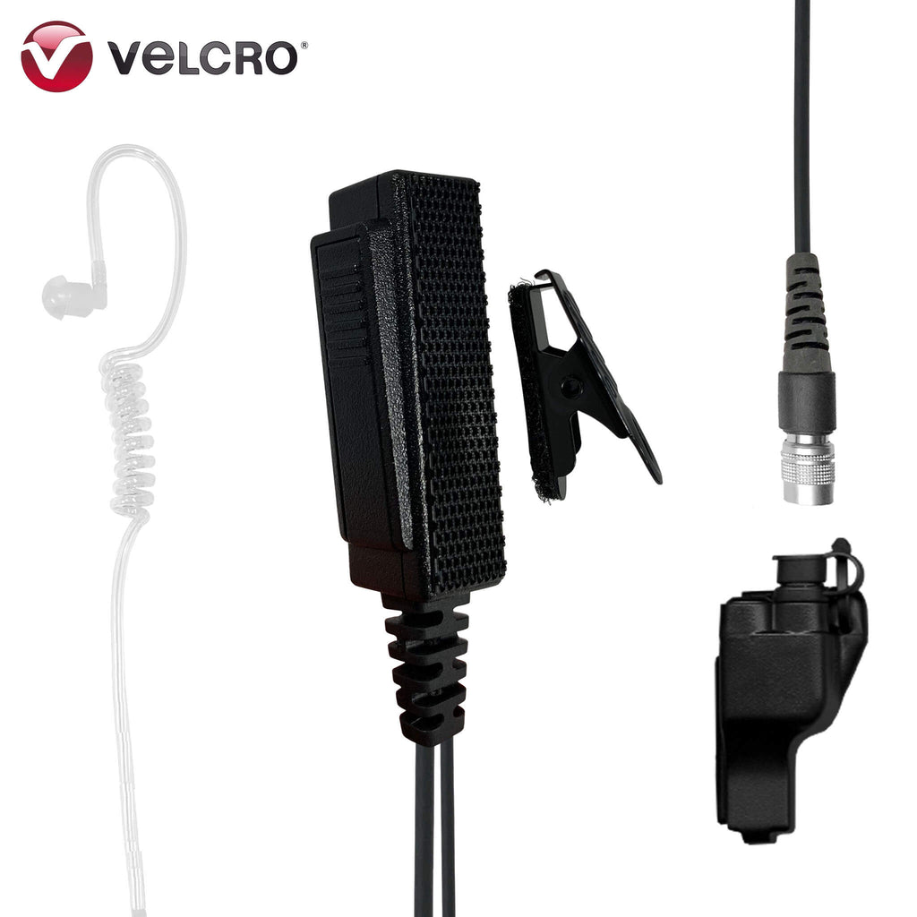 Velcro Mic & Earpiece Radio Kit - Motorola XTS Series, HT/JT1000, MT/MTS2000, MTX838/900/8000/9000, PR1500 & More Comm Gear Supply CGS