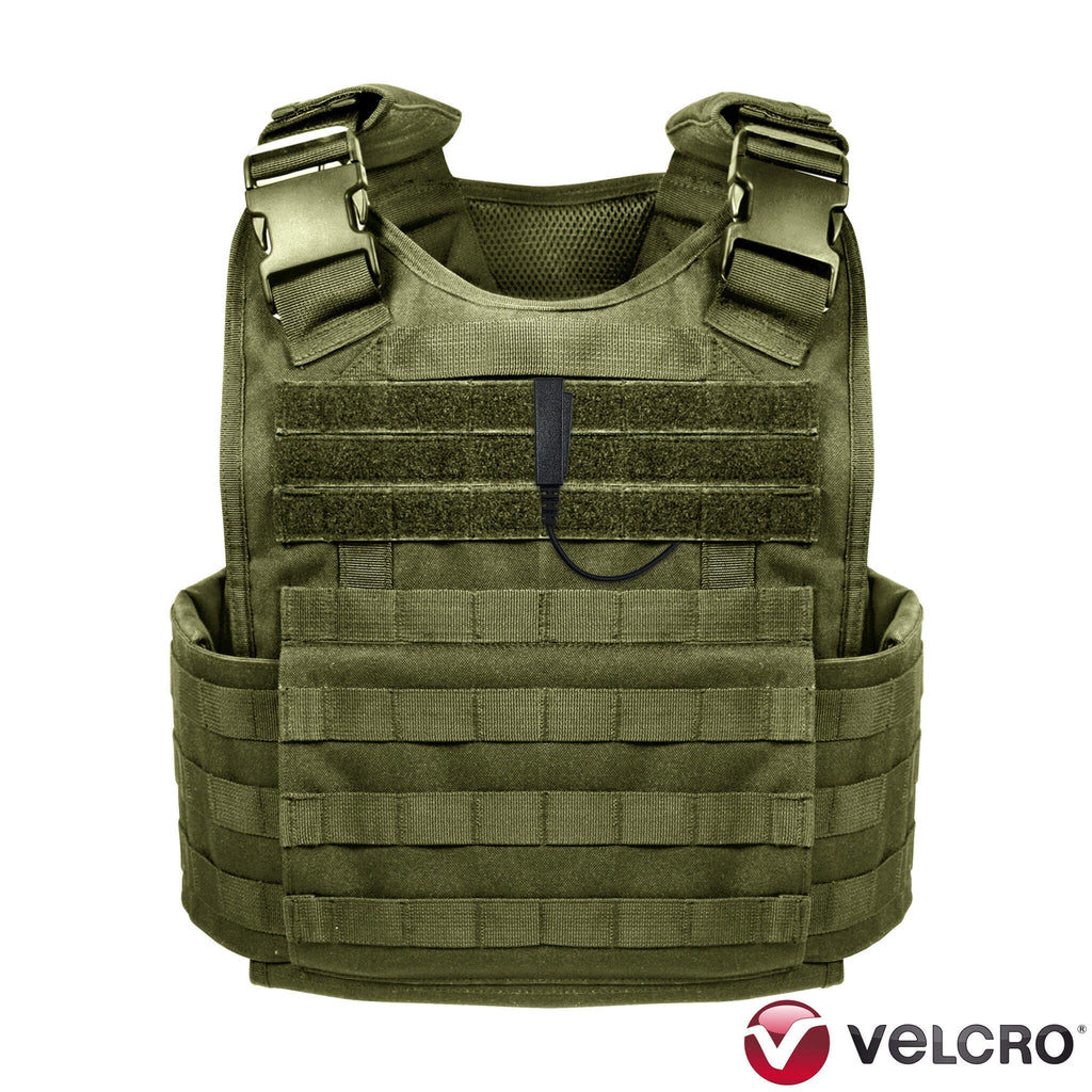 Velcro Tactical Mic & Earpiece Braided Fiber Kit - Harris & M/A-Com 700P/Pi, 710P, P5100 / P7100 / P7200 Series & More Comm Gear Supply CGS