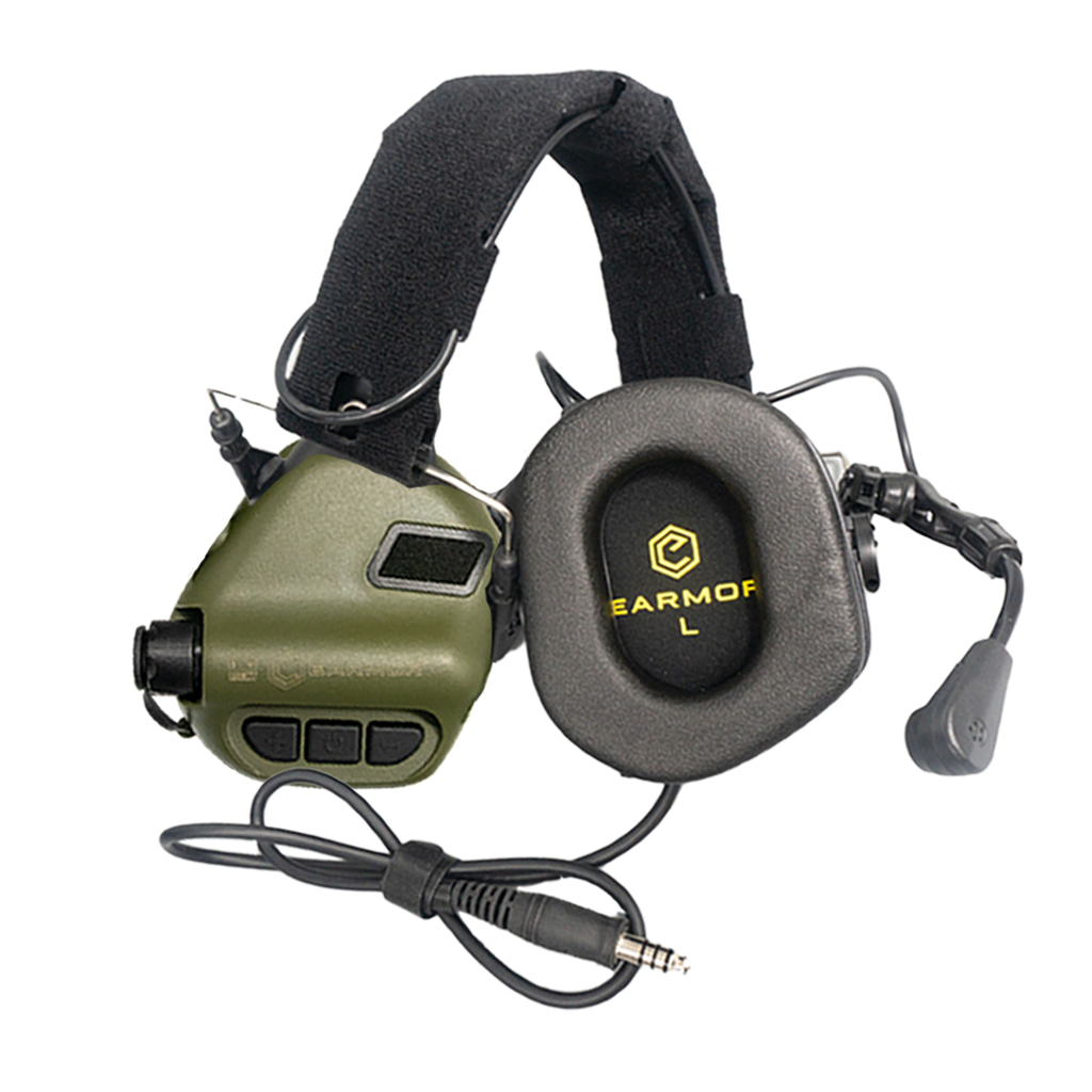 P/N: M32-V1 Comms Headset w/ Active Hearing Protection & Enhancement For Airsoft, Tactical Training, Recreation, etc. Comm Gear Supply CGS m32 mod4