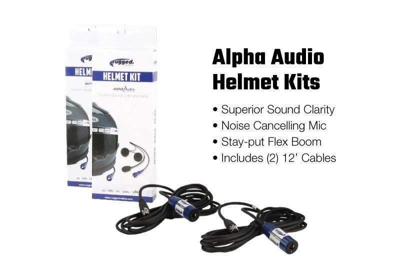 Rugged Radios - Complete Helmet UTV Kit for Kawasaki Teryx KRX 1000 Comm Gear Supply CGS KRX-KIT-M1