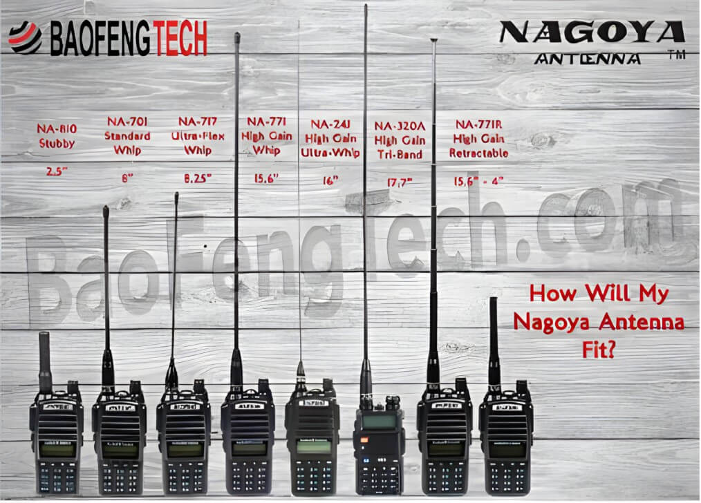 Genuine Nagoya NA-771, 15.6-Inch Whip VHF/UHF (144/430Mhz) Antenna SMA-Female for BTECH, BaoFeng, AnyTone, or other SMA based Ham Radio Antenna Ports.  Comm Gear Supply CGS