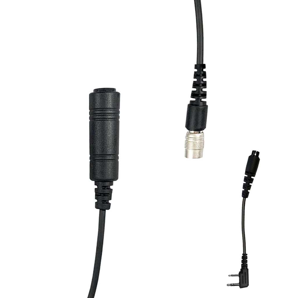 P/N: NXC-01RR: Tactical Radio Connector Cable & Push To Talk Adapter for Headset: NATO/Military Wiring, Gentex, Ops-Core AMP, OTTO, TEA, David Clark, MSA Sordin, Military Helicopter and Any Headset using Dynamic Microphone All Kenwood TK & NEXEDGE (NX) 2-Pin, Baofeng, BTECH, Rugged Radios, Diga-Talk, TYT, AnyTone, Alinco, Relm/BK Radio, Quansheng, Wouxon, Retevis Comm Gear Supply CGS