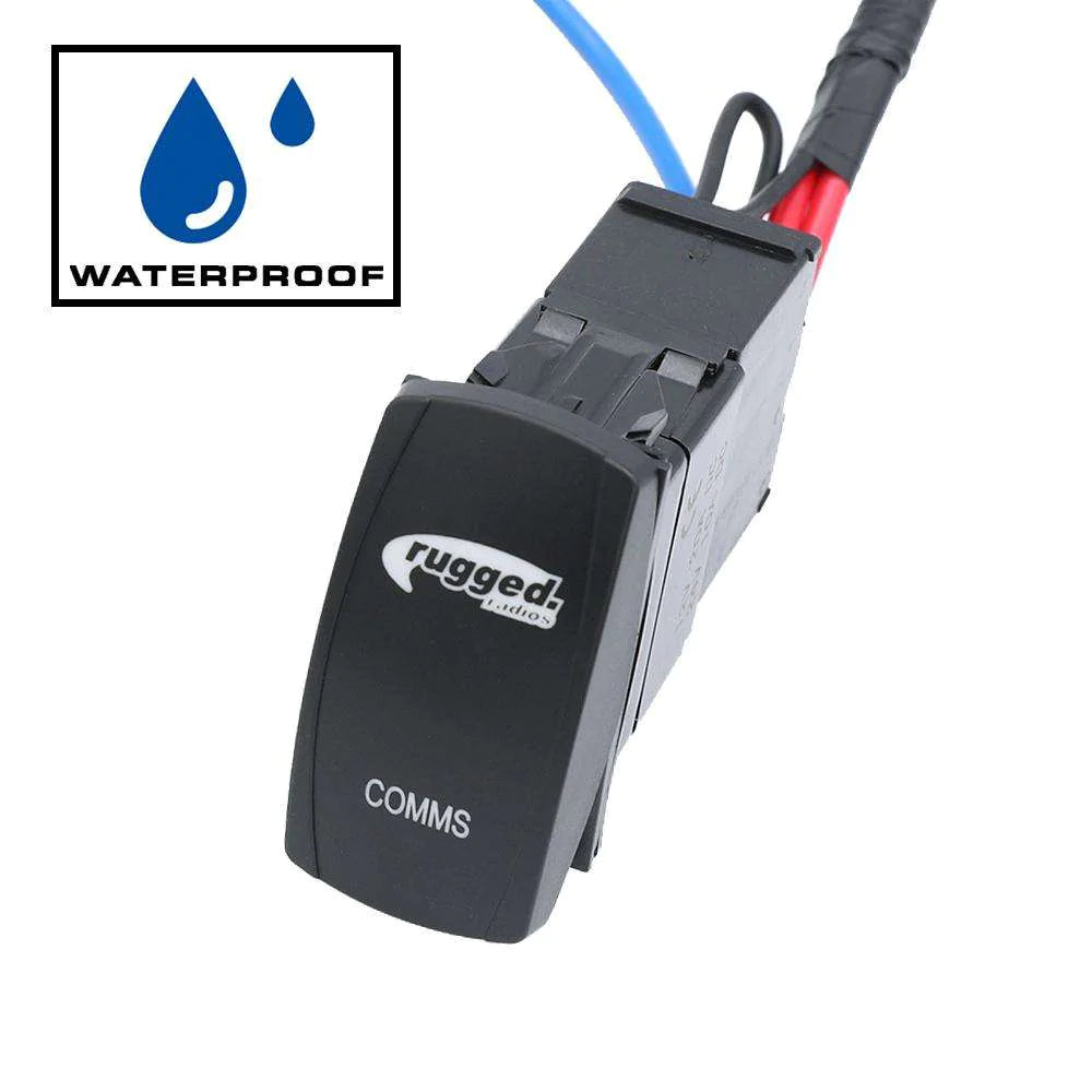 Comm Gear Supply CGS PH-MS-WP Rugged Radios - Rocker Power Switch for Waterproof Mobile Radios and Rugged Intercoms