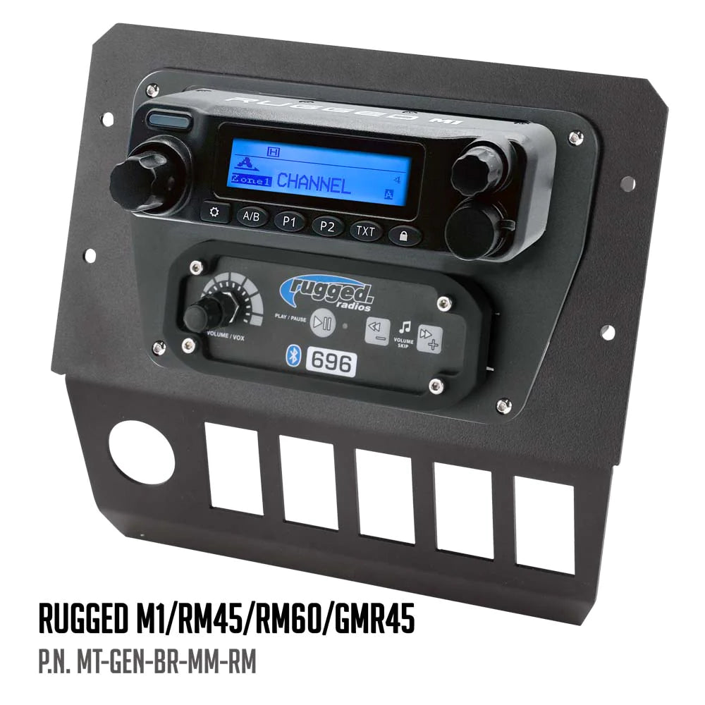 MT-GEN-BR-MM-RM Comm Gear Supply CGS Rugged Radios - RM-60 Radio & Intercom Mount for Polaris General