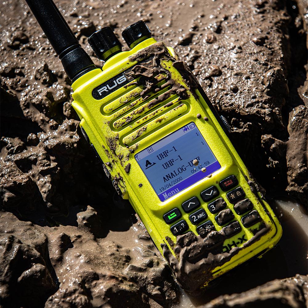 Rugged Radios RDH-X Waterproof Business Band Handheld - Digital and Analog RDH-X Black/Yellow Comm Gear Supply CGS