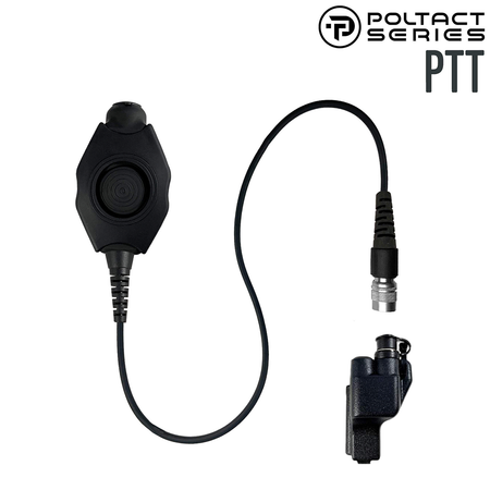 Tactical Radio PTT(Straight Cable) for Headset w/ Quick Tactical Radio PTT(Straight Cable) for Headset w/ Quick
