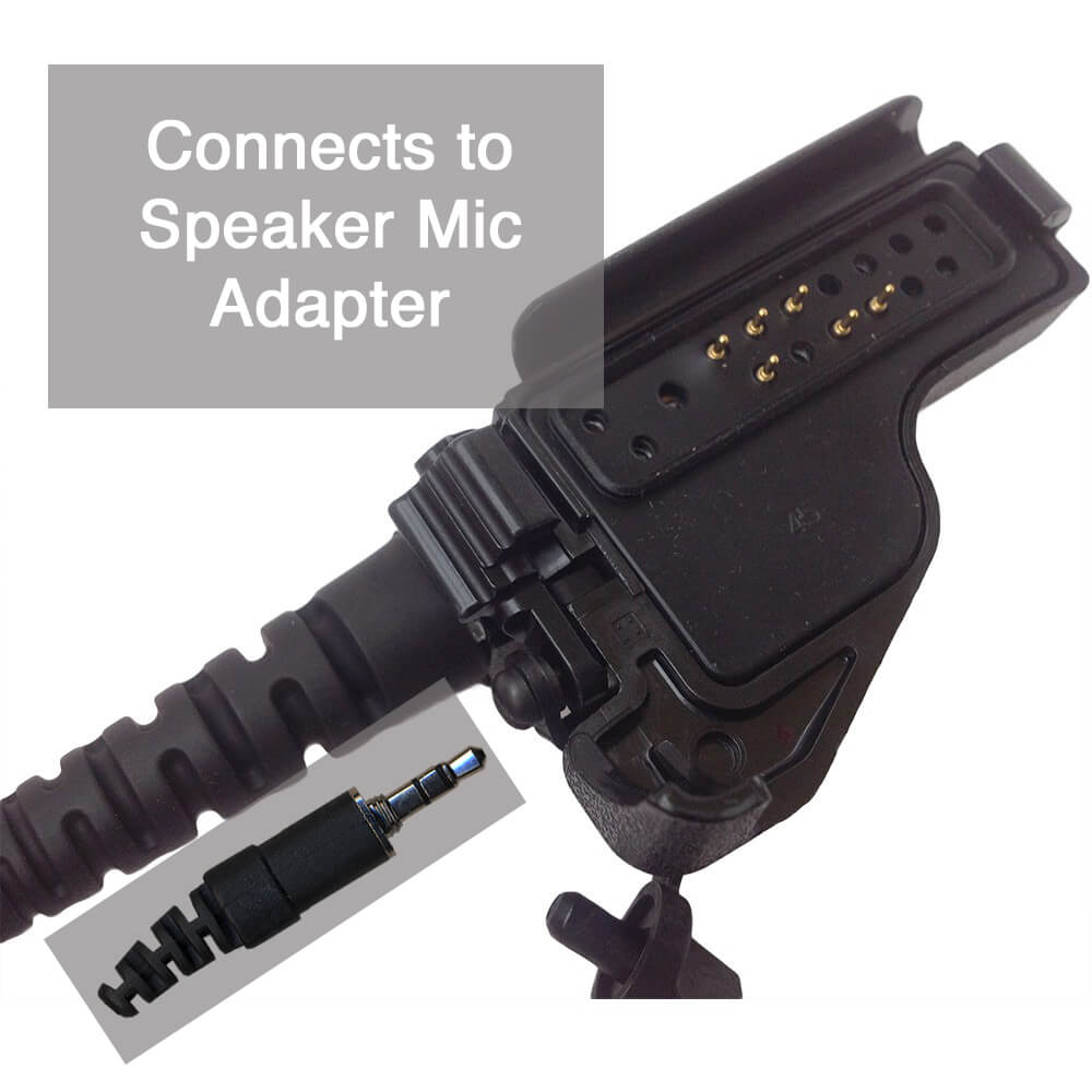 LO35TAC Comm Gear Supply CGS Replacement Cable for 3.5mm Screw On Listen Only Acoustic Tube - Connects To Radio Adapter for Motorola & EF Johnson.