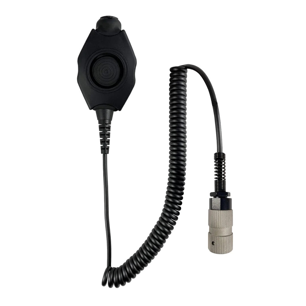 Tactical Radio Helmet Headset w/ Active Hearing Protection - PTH-V2-MIL Material Comms PolTact Headset & Push To Talk(PTT) Adapter For Tactical Radio Headset w/ Active Hearing Protection - Harris(L3Harris) Falcon III/Thales: RF 7800V, 5800, LVIS USA, AN/PRC-113, AN/PRC-119, AN/PRC-150, AN/PRC-152, AN/PRC-154, AN/PRC-117, AN/PRC-119, Thales MBITR AN/PRC-148 & other PRC ASIP SINCGARS Radios w/ U-229(5 Pin) & U-329 Comm Gear Supply CGS